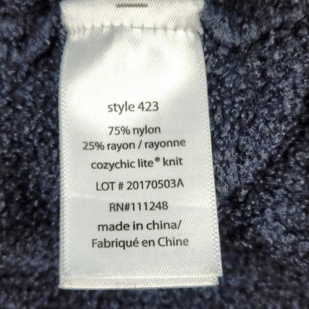 Barefoot Dreams Women's CozyChic Lite Shawl Cardigan‎ Lounge Minimalist Size M